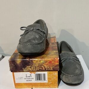 Bella Vita Gray Scout Comfort Loafers
